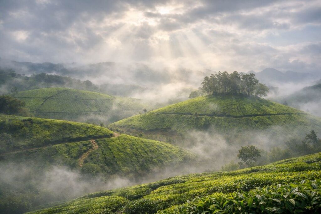 Tea Estates in Ponmudi